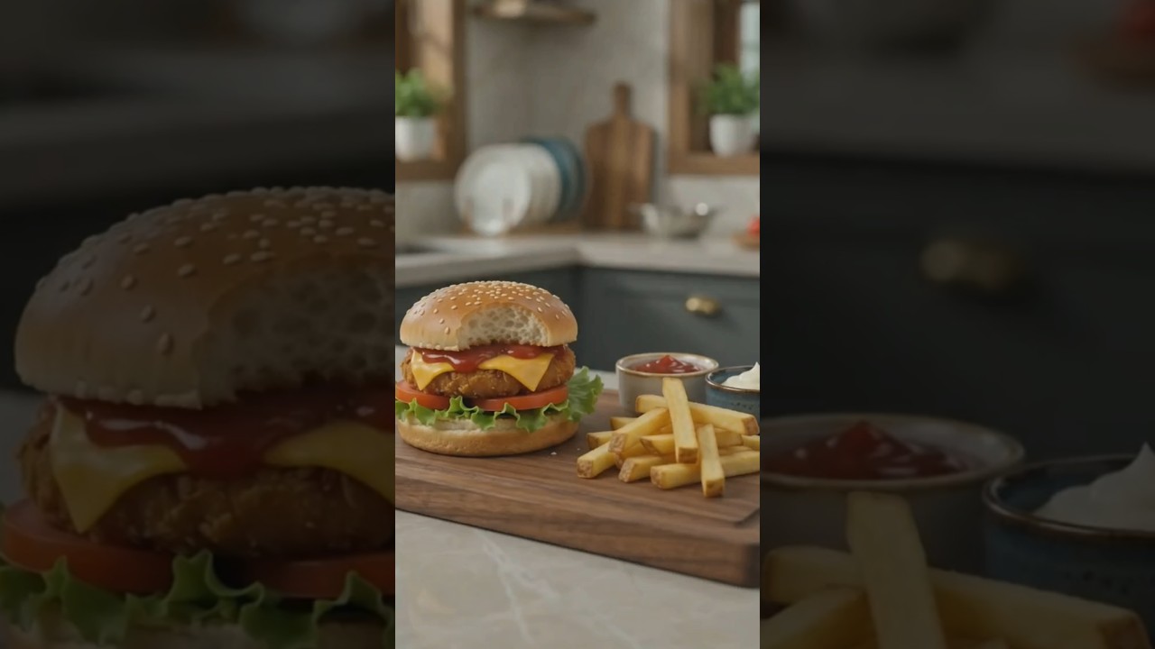 Crispy Aloo Tikki Burger 🍔🥔 | Step-by-Step Cooking Process #cooking #racipe Crispy Aloo Tikki Burger 🍔🥔 | Step-by-Step Cooking Process #cooking #racipe