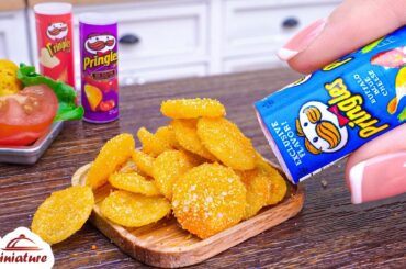 🥔 Amazing Mini Pringles Potato Chips Recipe | ASMR Cooking Mini Food