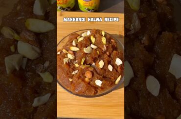 Viral makhandi halwa recipe #shorts #recipe #halwa #dessert #trending #viral #shortsfeed #cooking