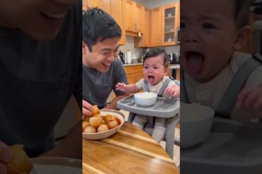 First Time Trying Spicy Food! 😂 Watch this little one's hilarious reaction.  #babyreaction