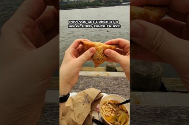 pov lunch at a halal food truck in nyc #nyc #foodtruck #halalfood #foodie #citylife #uzbekfood #food