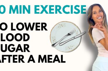 10-Minute Exercises to Lower Blood🩸Sugar After a Meal | Easy At-Home 🏡 Blood Sugar Workout
