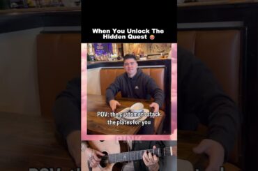 When You Unlock The Hidden Quest 😂 #restaurant #humor #shorts