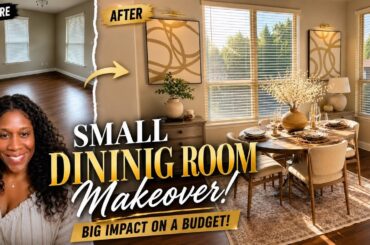 Small Dining Room Makeover | The Before & After Will Shock You! | Small Space, Big Impact