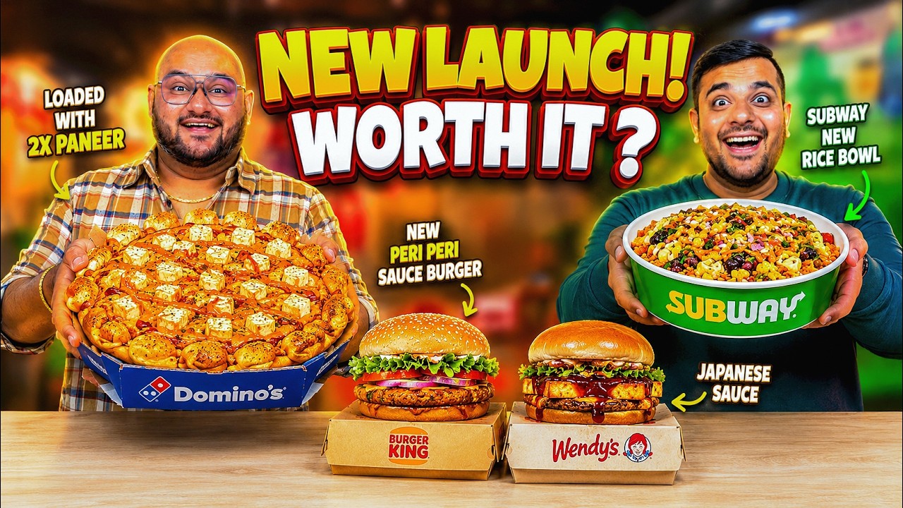 Trying The NEWEST Menu Items From Domino’s, BK, Subway & Wendy’s | Viwa Food World Trying The NEWEST Menu Items From Domino's, BK, Subway & Wendy's | Viwa Food World