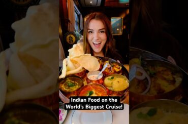 eating Indian food on the biggest cruise ship in the world! #IndianFood #India #CruiseShip #naan