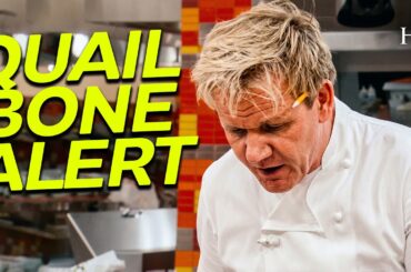 Chef Ramsay Finds Hidden Bones in the Fine Dining Quail | Hell's Kitchen USA