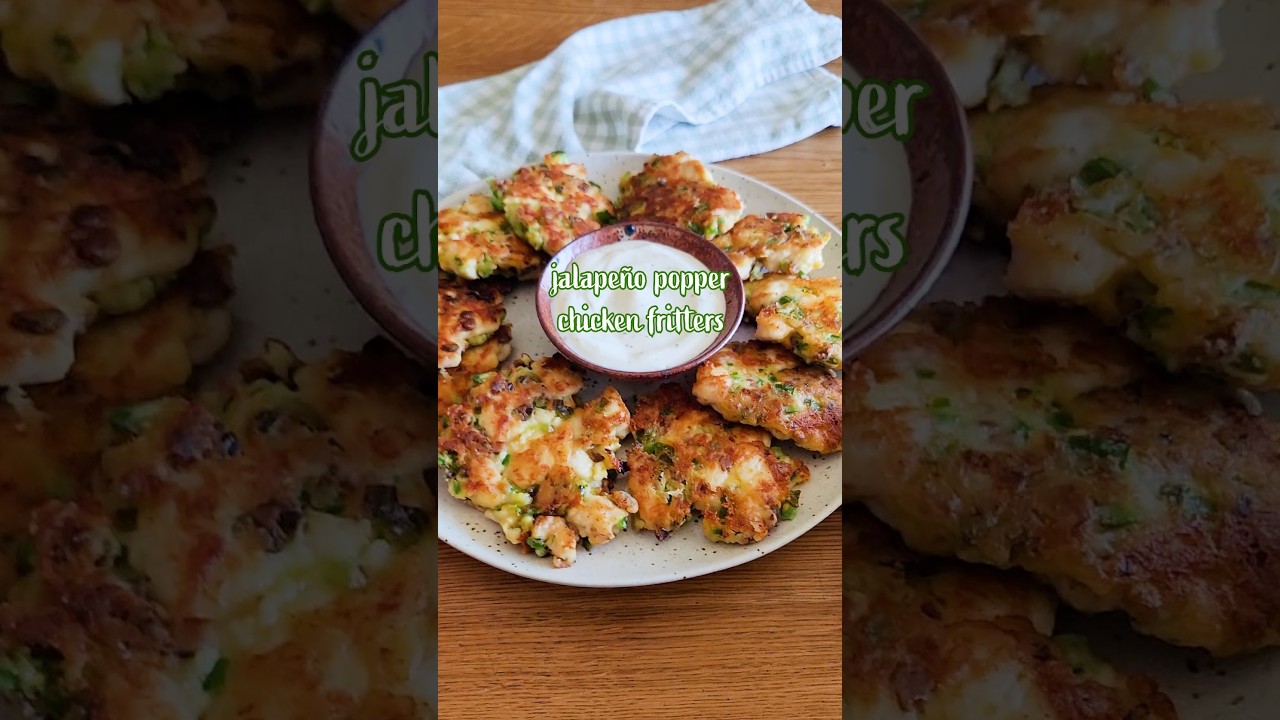 Jalapeño Popper Chicken Fritters Jalapeño Popper Chicken Fritters
