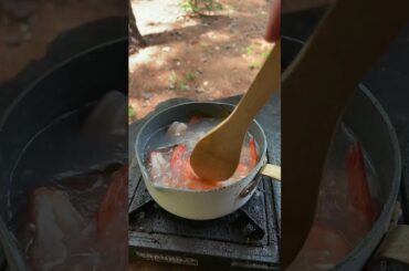 2 ingredient shrimp #fishing #cooking #outdoors