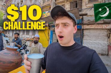 $10 STREET FOOD CHALLENGE IN PAKISTAN (Impossible?) 🇵🇰