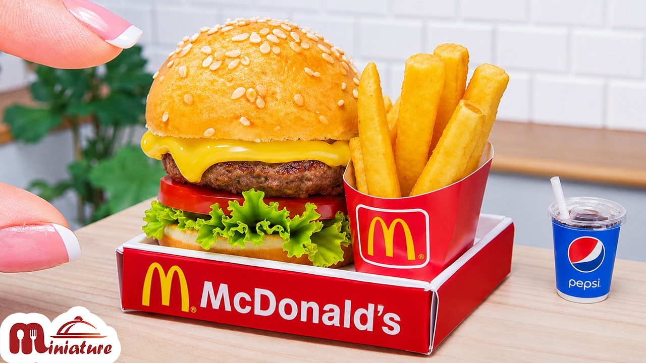 ๐ So Juicy Mini McDonald’s Big Mac Recipe | ASMR Cooking Mini Food ๐ So Juicy Mini McDonald's Big Mac Recipe | ASMR Cooking Mini Food