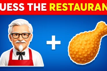 Guess the Fast Food Restaurant by Emoji Quiz Challenge 🤔🍔🍕