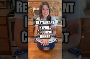Restaurant Inspired Crockpot Dinner #dinner #fyp #cooking #restaurant #recipe #easyrecipe #family