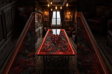 Crystal Grapes Trapped in Fire Resin 🍇🔥 | Epoxy Dining Table