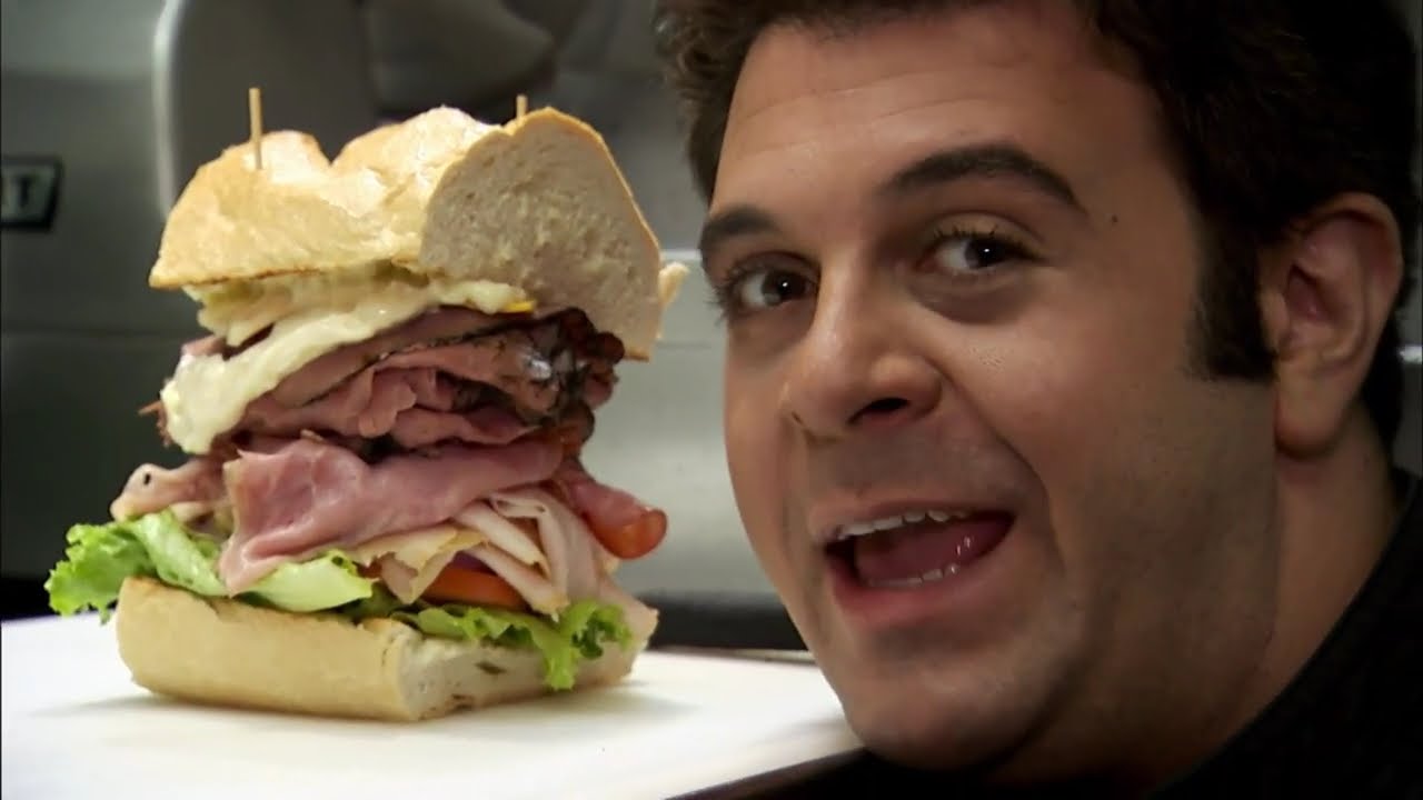 Adam Richman Takes On The Legendary Dagwood Challenge | Man V Food With Adam Richman Adam Richman Takes On The Legendary Dagwood Challenge | Man V Food With Adam Richman