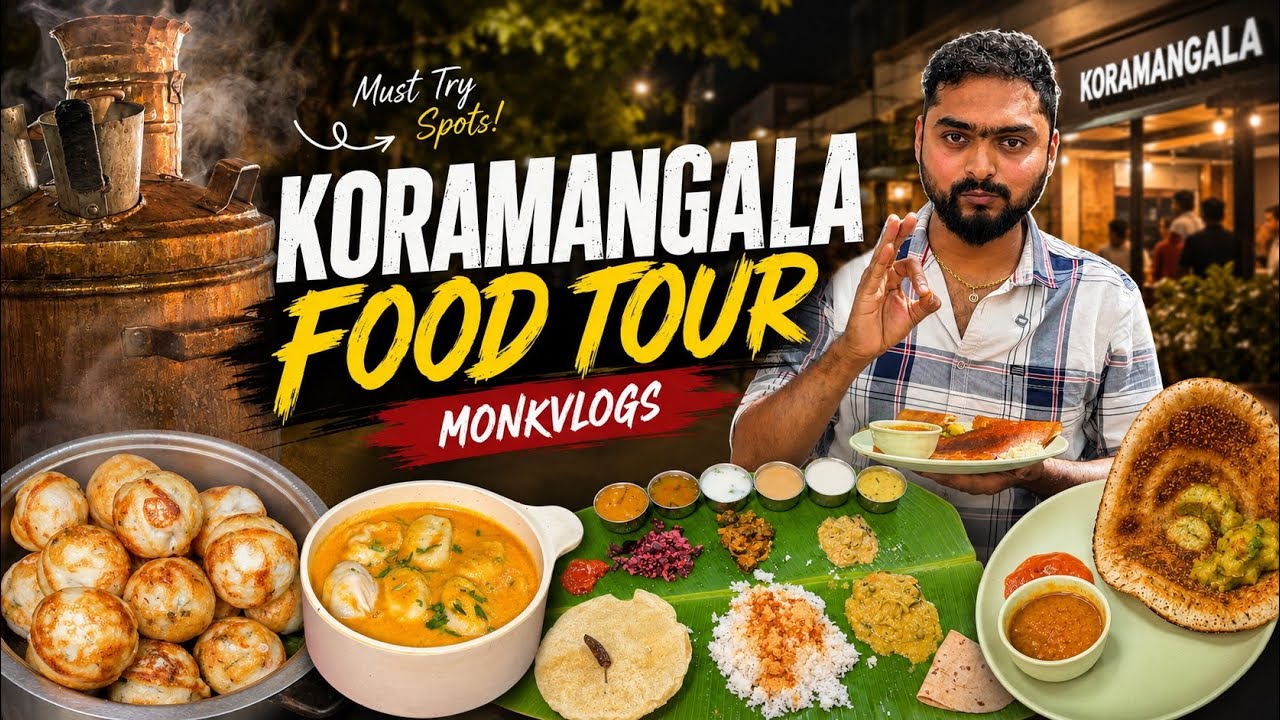 Koramangala Food Tour | A FoodWalk Covering 5 eateries at Koramangala | MonkVlogs Koramangala Food Tour | A FoodWalk Covering 5 eateries at Koramangala | MonkVlogs