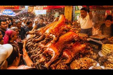 Inside China’s Hidden Frontier Market | INSANE Roast Lamb & Xinjiang Food Feast