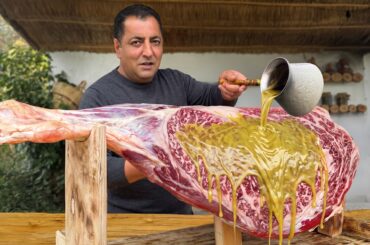 Crazy Wilderness Cooking: Log Grills, Giant Burgers & Epic Meat! 🥩🔪
