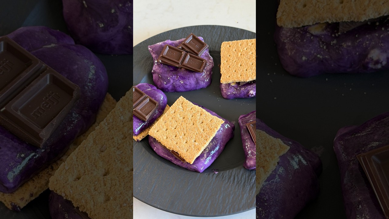 Asian-Style Ube S’mores Asian-Style Ube S’mores