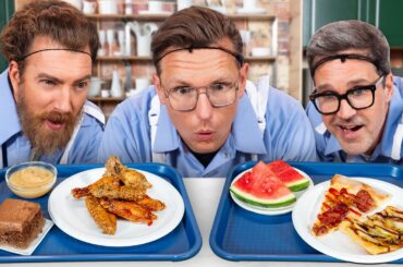 Rhett vs. Link Cooking Challenge (School Lunch Edition)