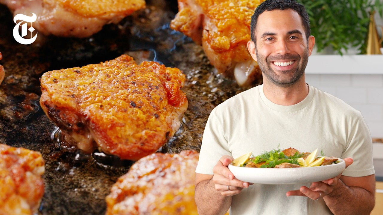 The Secret to Crispy Chicken Thighs and Tender Greens | Andy Baraghani | NYT Cooking The Secret to Crispy Chicken Thighs and Tender Greens | Andy Baraghani | NYT Cooking
