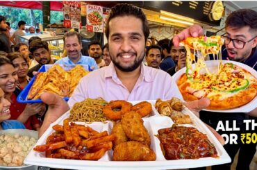 50/- Me Itna Sab Kuch 😍 Chandigarh ka BEST Budget Street Food | Street Food India