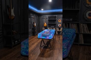 This Giant Electric Guitar Is Trapped Inside a Dining Table 🎸⚡🤯