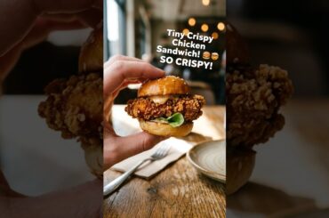Tiny Crispy Chicken Sandwich 🍔🔥 | Ultra Realistic Miniature Cooking #cooking #food #trending