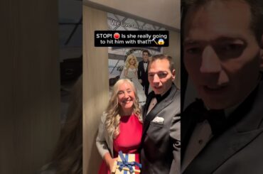 STOP! 🛑 Is she REALLY going to hit him with that?! 🔨😱 #Shorts