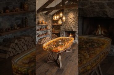 I Trapped a Giant Autumn Oak Branch Inside a Dining Table 🤯