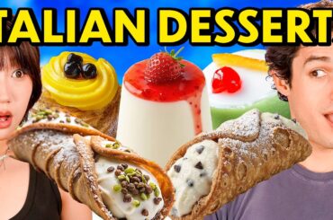 Americans Try & Rate EVERY Italian Dessert!
