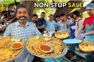 40/- GENTLEMAN Nashta | Highest Selling King Size Parathe | Street Food India