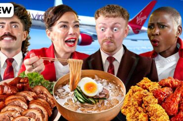 British Cabin Crew tries Real Korean Food for the First Time!