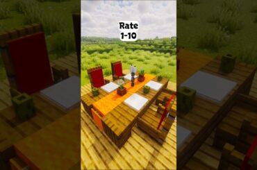 Minecraft Dining Table 🍖 #shorts