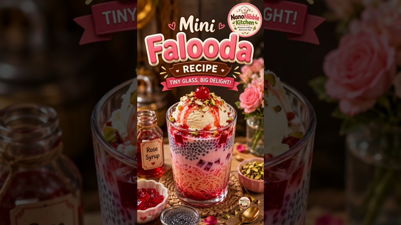 Mini Falooda 🍨🥤 | Tiny Chef Miniature Cooking | NanoNibble Kitchen #Shorts #viral #cooking Mini Falooda 🍨🥤 | Tiny Chef Miniature Cooking | NanoNibble Kitchen #Shorts #viral #cooking