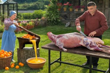 Cooking Delicious Lamb Marinated In Fresh Orange Juice!