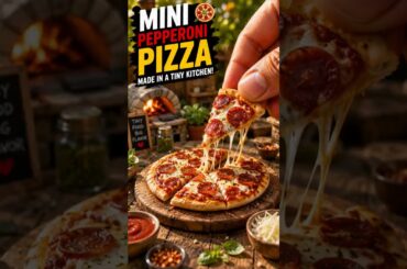 🍕 Giant Hands Make a Tiny Pepperoni Pizza! 🤯 Miniature Cooking ASMR #shorts