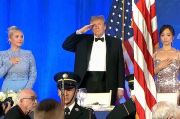 Donald Trump arrives at rescheduled White House Correspondents’ Dinner