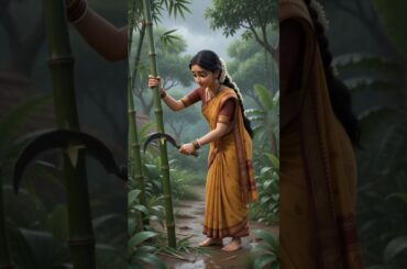Rainy Day Bamboo Chicken 🌧️🎋 | Village Cooking AI Short #shorts