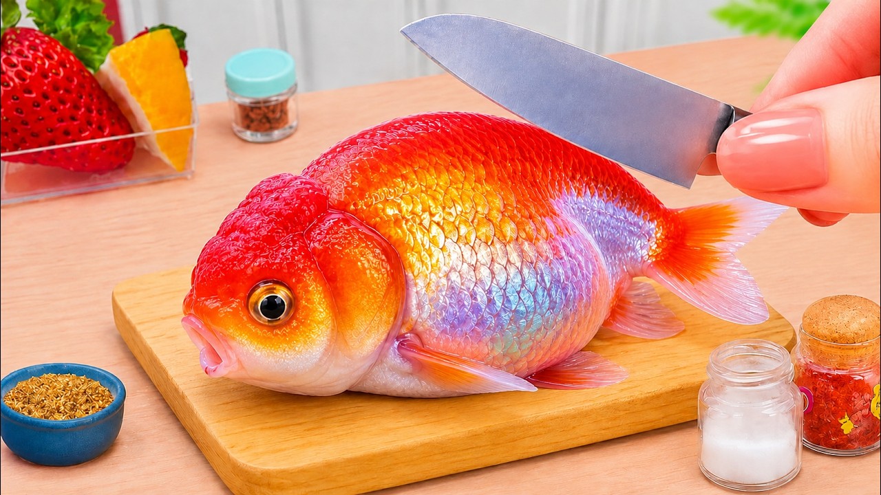 Tiny Cooking Step-by-Step Guide 🐟 Let’s Make Fried Fish in Tomato Sauce | Petite Cooking Tiny Cooking Step-by-Step Guide 🐟 Let's Make Fried Fish in Tomato Sauce | Petite Cooking