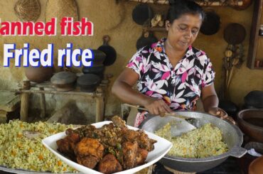 Fried chicken curry & Canned fish fried rice This is how it is made to taste like a village