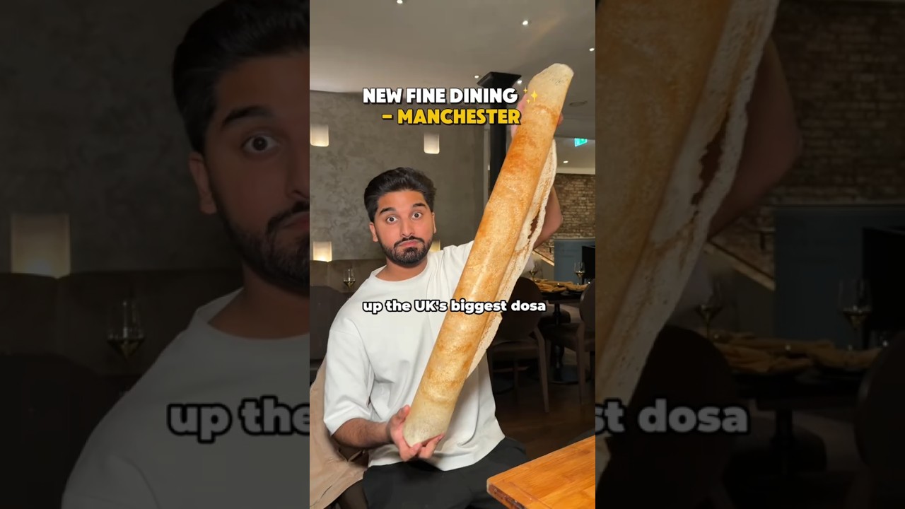 Tried the UK’s Biggest 🇮🇳 Dosa 🤯 Tried the UK's Biggest 🇮🇳 Dosa 🤯