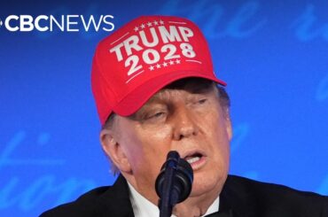 Trump dons TRUMP 2028 hat, mocks media at rescheduled correspondents’ dinner