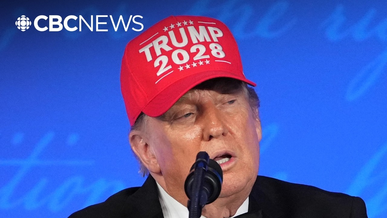 Trump dons TRUMP 2028 hat, mocks media at rescheduled correspondents’ dinner Trump dons TRUMP 2028 hat, mocks media at rescheduled correspondents’ dinner