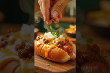 🌭 Ultimate Chili Cheese Hot Dog | Miniature Cooking | Tiny Kitchen Story ⭐ #shorts #viral #tranding