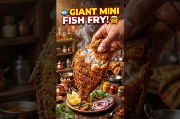 Giant Mini Fish Fry 🐟🔥 | Ultra Realistic Miniature Cooking #cooking #fish #fry #fyp #ai