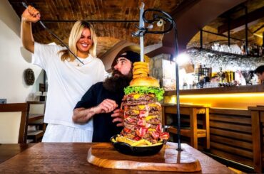 WIN A SWORD IF YOU CAN BEAT SLOVENIA'S 'FAT JOE' BURGER CHALLENGE RECORD! | BeardMeatsFood
