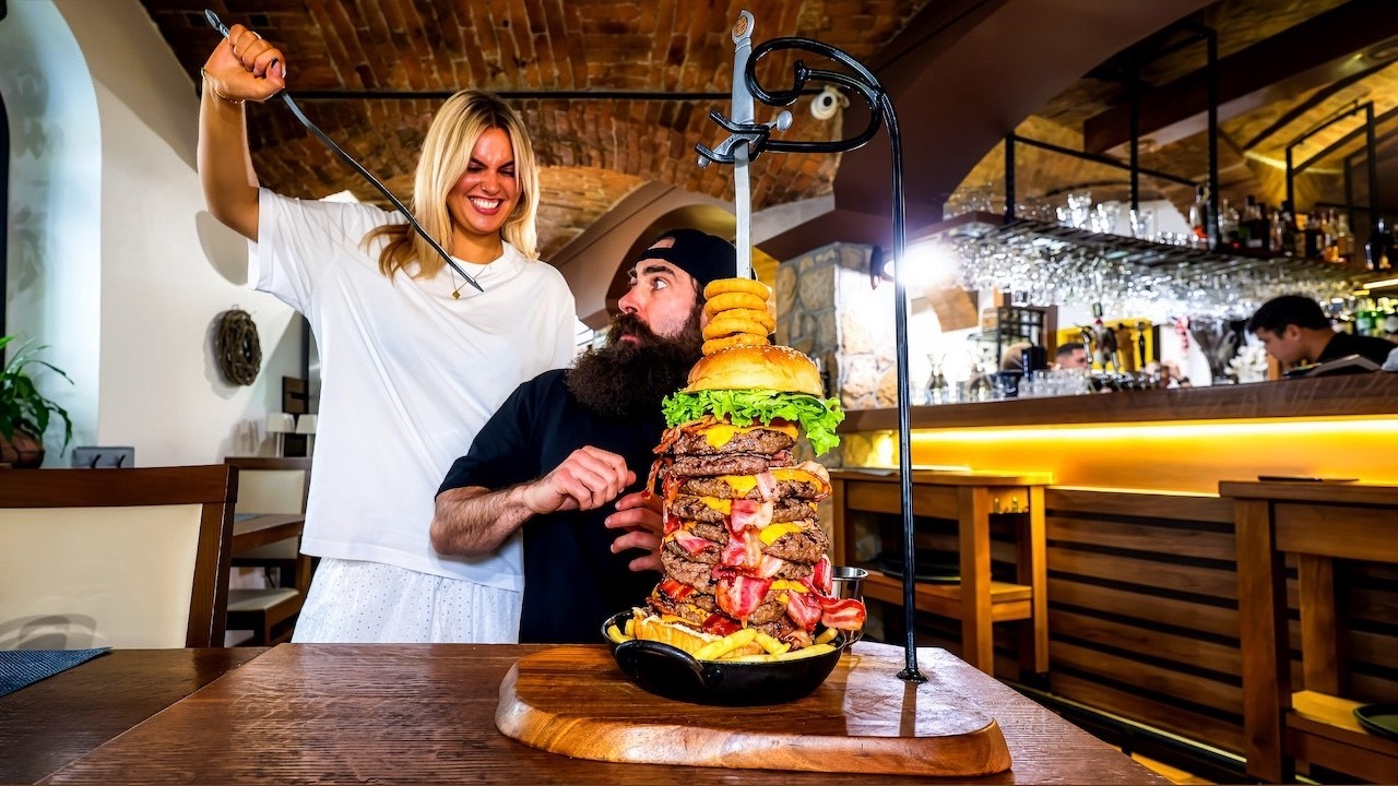 WIN A SWORD IF YOU CAN BEAT SLOVENIA’S ‘FAT JOE’ BURGER CHALLENGE RECORD! | BeardMeatsFood WIN A SWORD IF YOU CAN BEAT SLOVENIA'S 'FAT JOE' BURGER CHALLENGE RECORD! | BeardMeatsFood