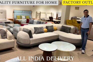 Stylish Sofa set Bedroom Furniture Solution 🛏️ Beds Dining in Kirti Nagar Wholesale Furniture Market