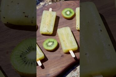 Kiwi Lychee Popsicles